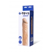 Насадка с ярко выраженной головкой и рельефным стволом - 19 см. - A-toys - в Мурманске купить с доставкой