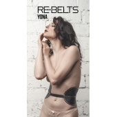 Пояс с клёпками Yona Black - Rebelts - купить с доставкой в Мурманске