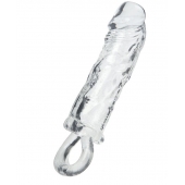 Прозрачная насадка с петлёй для фиксации - 14 см. - ToyFa - в Мурманске купить с доставкой