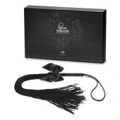 Чёрная плётка Lilly Whip Bijoux - Bijoux Indiscrets - купить с доставкой в Мурманске