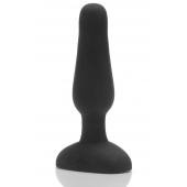 Анальная вибропробка чёрного цвета NOVICE REMOTE CONTROL PLUG BLACK - 10,2 см. - b-Vibe