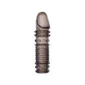 Дымчатая закрытая насадка ToyFa XLover с чешуйками и пупырышками - 13,5 см. - ToyFa - в Мурманске купить с доставкой