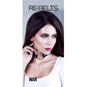Чёрный чокер-кляп Iman Black - Rebelts - купить с доставкой в Мурманске