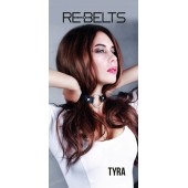 Чёрный кожаный чокер-кляп Tyra Black - Rebelts - купить с доставкой в Мурманске