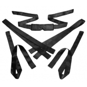 Бондажный набор из сатиновых лент Bordeaux 5 Piece Satin Bondage Set - XR Brands - купить с доставкой в Мурманске