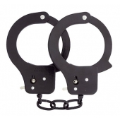 Чёрные наручники из листового металла BONDX METAL CUFFS BLACK - Dream Toys - купить с доставкой в Мурманске
