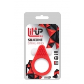 Красное эрекционное кольцо LIT-UP SILICONE STIMU RING 1 RED - Dream Toys - в Мурманске купить с доставкой