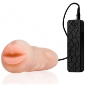 Мастурбатор-ротик с вибрацией REALSTUFF VIBRATING MASTURBATOR MOUTH - Dream Toys - в Мурманске купить с доставкой