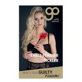 Пластиковая метелочка с красными пёрышками Small Feather Tickler - 32 см. - Blush Novelties - купить с доставкой в Мурманске
