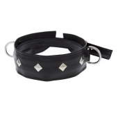 Полиуретановый ошейник с пуклями и D-кольцами Collar with Studs - Blush Novelties - купить с доставкой в Мурманске