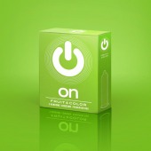 Цветные ароматизированные презервативы ON) Fruit   Color - 3 шт. - ON) - купить с доставкой в Мурманске