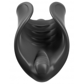 Чёрный мастурбатор Vibrating Silicone Stimulator с вибрацией - Pipedream - в Мурманске купить с доставкой