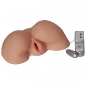 Телесная вибровагина из киберкожи с выносным пультом - LOVETOY (А-Полимер) - в Мурманске купить с доставкой