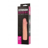 Телесная насадка-удлинитель Extension sleeve - 17 см. - Sitabella - в Мурманске купить с доставкой