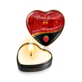 Массажная свеча с ароматом клубники Bougie Massage Candle - 35 мл. - Plaisir Secret - купить с доставкой в Мурманске