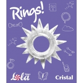 Прозрачное эрекционное кольцо Rings Cristal - Lola Games - в Мурманске купить с доставкой