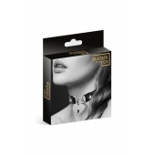 Черный чокер с замком в форме сердца - Bijoux Pour Toi - купить с доставкой в Мурманске