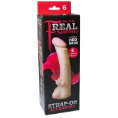 Телесная насадка REAL Standard с усиками на основании - 19 см. - LOVETOY (А-Полимер) - купить с доставкой в Мурманске