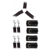 Комплект наручников и поножей LUXURIOUS BED RESTRAINT CUFF SET - Blush Novelties - купить с доставкой в Мурманске