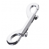 Серебристый двухсторонний карабин TOYFA Metal - ToyFa - купить с доставкой в Мурманске