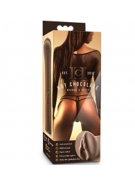 Коричневый мастубратор-вагина Nicole s Kitty - Blush Novelties - в Мурманске купить с доставкой