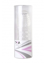 Прозрачная закрытая гелевая насадка - 13,5 см. - Toyfa Basic - в Мурманске купить с доставкой