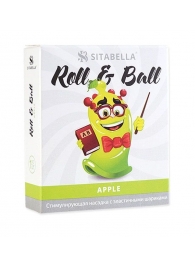 Стимулирующий презерватив-насадка Roll   Ball Apple - Sitabella - купить с доставкой в Мурманске