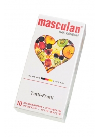 Жёлтые презервативы Masculan Ultra Tutti-Frutti с фруктовым ароматом - 10 шт. - Masculan - купить с доставкой в Мурманске