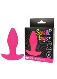 Розовая анальная втулка Sweet Toys - 8,5 см. - Bior toys