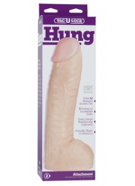 Огромная насадка-реалистик Vac-U-Lock Realistic Hung - 31,7 см. - Doc Johnson - купить с доставкой в Мурманске