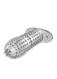Закрытая прозрачная насадка Crystal sleeve - 12 см. - Erowoman-Eroman - в Мурманске купить с доставкой