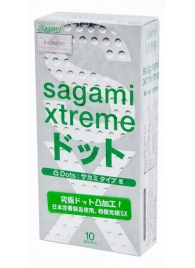 Презервативы Sagami Xtreme Type-E с точками - 10 шт. - Sagami - купить с доставкой в Мурманске