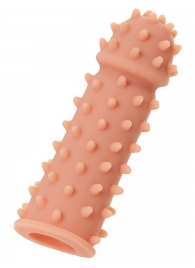 Телесная реалистичная насадка KOKOS Extreme Sleeve 03 с дополнительной стимуляцией - 12,7 см. - KOKOS - в Мурманске купить с доставкой