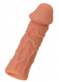 Телесная реалистичная насадка KOKOS Extreme Sleeve 05 с дополнительной стимуляцией - 12,7 см. - KOKOS - в Мурманске купить с доставкой