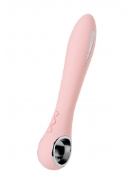 Розовый силиконовый вибратор с электростимуляцией GALVANI VIBE - 21 см. - ToyFa - купить с доставкой в Мурманске