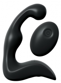 Черный вибромассажер простаты с пультом ДУ Control P-Spot Pro - Pipedream - в Мурманске купить с доставкой
