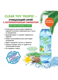 Очищающий спрей для игрушек CLEAR TOY Tropic - 100 мл. - Биоритм - купить с доставкой в Мурманске