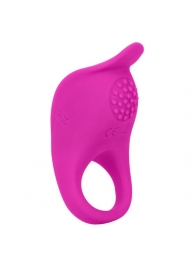 Ярко-розовое эрекционное виброкольцо Silicone Rechargeable Teasing Enhancer - California Exotic Novelties - в Мурманске купить с доставкой