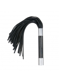 Черная плеть Easytoys Flogger With Metal Grip - 38 см. - Easy toys - купить с доставкой в Мурманске