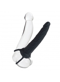 Насадка на пенис Silicone Love Rider Dual Penetrator для двойного проникновения - 14 см. - California Exotic Novelties - в Мурманске купить с доставкой