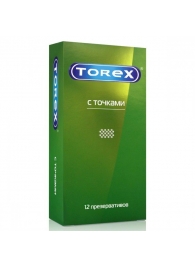 Текстурированные презервативы Torex  С точками  - 12 шт. - Torex - купить с доставкой в Мурманске