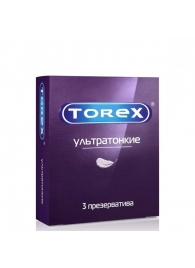 Презервативы Torex  Ультратонкие  - 3 шт. - Torex - купить с доставкой в Мурманске