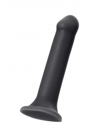 Черный фаллос на присоске Silicone Bendable Dildo XL - 20 см. - Strap-on-me - купить с доставкой в Мурманске