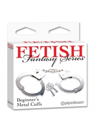 Металлические наручники Beginner s Metal Cuffs - Pipedream - купить с доставкой в Мурманске