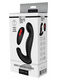 Черный вибромассажер простаты SWIRLING P-PLEASER - Dream Toys - в Мурманске купить с доставкой