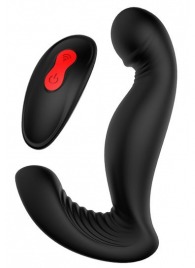 Черный вибромассажер простаты SWIRLING P-PLEASER - Dream Toys - в Мурманске купить с доставкой