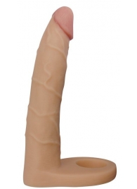 Телесная насадка-фаллоимитатор для двойного проникновения - 17 см. - Lovetoy - купить с доставкой в Мурманске