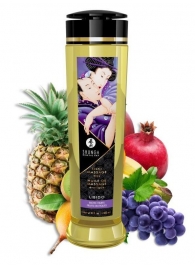 Массажное масло Libido Exotic Fruits с ароматом экзотических фруктов - 240 мл. - Shunga - купить с доставкой в Мурманске