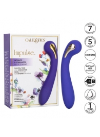 Фиолетовый вибромассажер с электростимуляцией Intimate Estim Petite G Wand - 19 см. - California Exotic Novelties - купить с доставкой в Мурманске