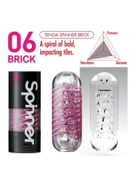 Мастурбатор SPINNER Brick - Tenga - в Мурманске купить с доставкой